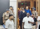 Singer Rihanna arrives in Mumbai, greets fans