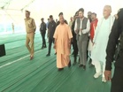 UP CM Yogi Adityanath conducts on-site inspection of preparations for PM Modi's proposed visit in Hardoi