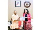 UP CM Yogi Adityanath meets Swiss Ambassador in Lucknow