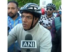 Union Minister Mansukh Mandaviya joins "Sundays on Cycle" drive in Srinagar