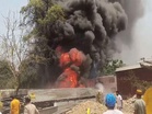 Fire breaks out at MB Inter College ground in Uttar Pradesh's Bareilly