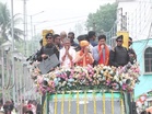 Yogi Adityanath holds roadshow in West Bengal's Kalyani in support of BJP candidate Anupam Biswas