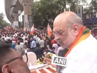 Amit Shah holds massive roadshow in Behala Paschim in final push for Bengal