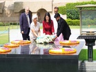 UNGA President Annalena Baerbock pays homage to Mahatma Gandhi at Rajghat