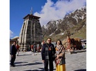 Adani Group chairman Gautam Adani and his wife offer prayers at Kedarnath temple on 40th wedding anniversary