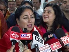 Delhi CM Rekha Gupta offers prayers at Tirupati Balaji Temple during Brahmotsavam