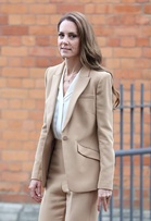 Catherine makes special nod to George, Charlotte and Louis as she steps out in London