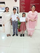 Shivam, Mannat get 3rd position in traditional yoga