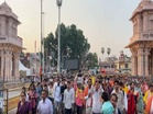 Uttar Pradesh: Devotees throng Ram Janmabhoomi Temple on eighth day of Krishna Paksha
