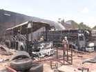 Fire guts 3 buses, few bikes at Indore parking lot; 1 lakh litres of water used to douse blaze