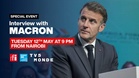 Exclusive: Emmanuel Macron interview on FRANCE 24, Tuesday May 12 at 9pm