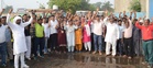 Door-to-door garbage collection employees join sanitation workers’ strike in Karnal