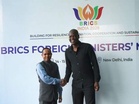 South African Minister Ronald Ozzy Lamola arrives in New Delhi for BRICS Foreign Ministers' Meeting