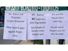 Posters targeting Rahul, Priyanka Gandhi surface outside Wayanad District Congress Committee office