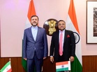 Delhi: India, Iran hold talks on "bilateral and regional issues"