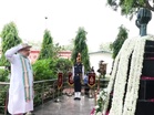 Amit Shah lays wreath at Veer Shaheed Smarak; plants sapling at Maharshi Charak Vatika during NDRF event