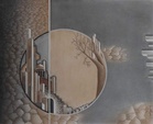 Remains of progress on the canvas