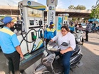 AAP holds protest in Ludhiana over hike in fuel prices