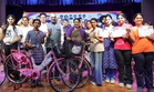 CM Gupta distributes bicycles to 500 girl students in RK Puram