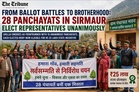 Unanimous poll in 28 panchayats of Sirmaur