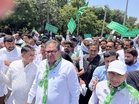 INLD protests over ‘irregularities’ in recruitment in Haryana’s Panchkula