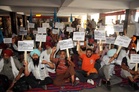 Pb Roadways, PUNBUS, PRTC contractual staff stage protest in Amritsar