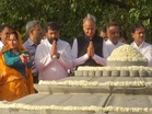 Delhi: Congress leaders pay tribute at  Vir Bhumi on 35th death anniversary of former PM Rajiv Gandhi