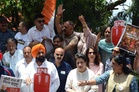 Himachal: Congress protests hike in fuel prices in Shimla