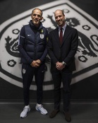 Prince William beams alongside Thomas Tuchel and says England are 'closing in' on World Cup glory