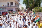 Congress stages protest against rising prices in Haryana