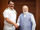 PM Modi briefed on security situation in IOR, Navy's operational readiness and emerging maritime challenges by outgoing Navy Chief