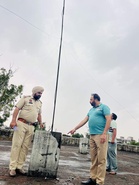 Lightning strikes police station  in Ahmedgarh