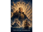 Trump shares confrontational “discombobulated” message alongside striking AI military art