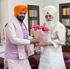 Haryana CM Nayab Saini visits Dera Beas chief Baba Gurinder Singh Dhillon