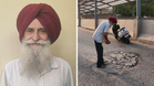 At 75, retired banker fills potholes to make Ludhiana roads safer