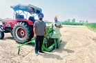 Farmer opts for direct seeding of rice on 42 acres