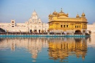 2 girls wearing Khalsai bana carry hawks at Golden Temple plaza; video goes viral