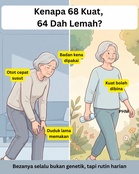 Kenapa ada yang umur 68 kuat, yang umur 64 dah lemah?