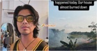 “Tiba-tiba bau asap kuat” – Rumah Ben Amir Hampir Terbakar, Kebun Musnah Dijilat Api