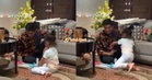 “Balik parlimen penat-penat, tak sempat salin baju lagi dah main dengan anak-anak” – Netizen