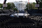 Lights! Camera! Cage match! The White House lawn's Octagon is ready for Trump's 80th birthday bash