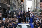 Joyful New York celebrates Knicks with ticker-tape parade