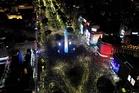 Tens of thousands of Argentine soccer fans celebrate their team's World Cup semifinal victory