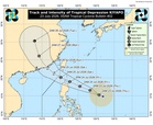 Tropical Depression Kiyapo to dump rain in Northern Luzon