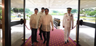 Marcos arrives at Batasan for 5th SONA