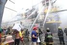 Fire hits commercial building in Manila