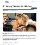 Jimin of BTS inspires bid to help cancer kids