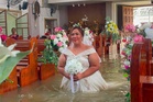 Come hell or high water: Filipino couple ties knot
