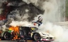Driver thanks rival for saving him from flaming race car