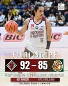 Look: UP def. UST, 92-85